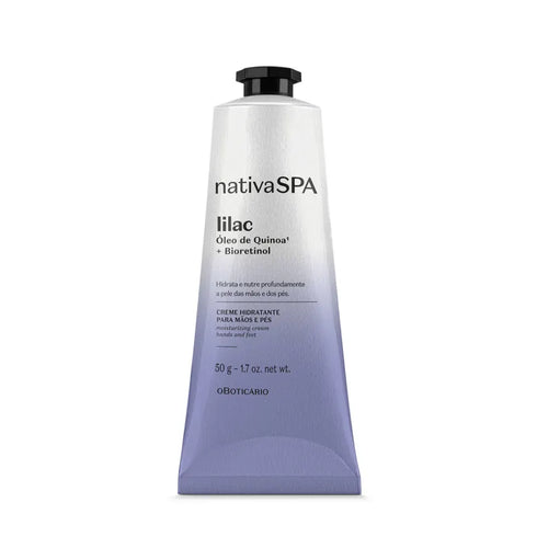 O Boticário Nativa Spa Lilac Hand and Foot Moisturizing Cream 50g